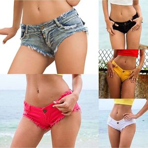 Shorts de Mezclilla Ajustados y Transpirables para Mujer, con Cintura Elástica Alta, de Secado Rápido, Casuales de Verano - Product Image 3