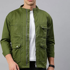 New Trendy <b>Men</b> Clothing Customized Size Jeans <b>Jacket</b> Cotton Casual Style <b>Men</b> Jeans <b>Jacket</b> For Sale - Product Image 3