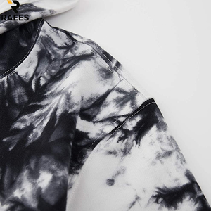Sweat-shirts thermiques tie-dye pour hommes, design personnalisé, vêtements d'hiver élégants, vente en gros, tissu polaire doux, 100% coton - Product Image 4