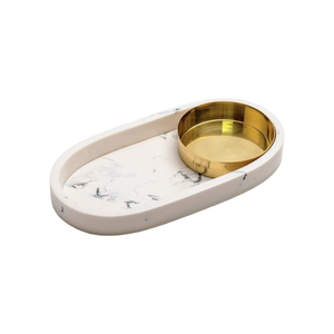 Ensemble de plateaux en résine blanche de qualité supérieure pour la vaisselle de restaurant au meilleur prix - Product Image 1