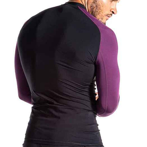 Camiseta Deportiva de Manga Corta de Spandex/Poliéster con Protección UV y Absorción de Humedad para Deportes de MMA y BJJ - Product Image 5