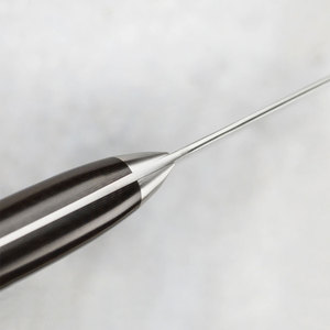 Couteau de chef artisanal en acier Damas de haute qualité - Écologique, durable, compatible lave-vaisselle, manche ergonomique, étui en cuir - Product Image 4