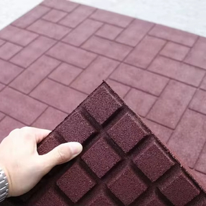 Dalles de sécurité en caoutchouc recyclé UNISHIELD, modernes, pour extérieur, à emboîtement, 25 mm - Product Image 1