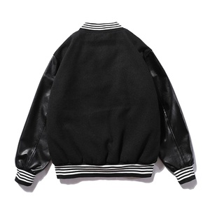 แจ็คเก็ตเบสบอลแบบ Letterman สตรีทแวร์คุณภาพสูง ODM OEM แบบกำหนดเองได้สำหรับทุกเพศ ผลิตจากผ้าแคนวาสเนื้อผ้าฝ้ายสำหรับฤดูใบไม้ร่วง - Product Image 4