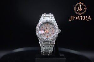 Montre de luxe en acier inoxydable de haute qualité Mossinate avec cadran en verre analogique, mouvement mécanique, 41 mm, pour le bureau, les sorties nocturnes - Product Image 4