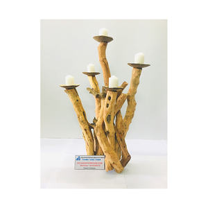 Portavelas de Madera Flotante Natural Thanh Tung Thinh, Forma Irregular, Decoración Elegante para Interiores, Hecho en Vietnam - Product Image 1