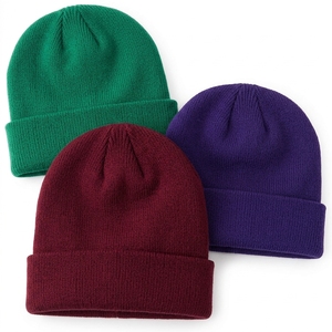 Wholesale Unisex Winter Warm 100% Acrylic <b>Beanie</b> with Cartoon & Bows Embroidery Custom Logo Option Outdoor Use - Product Image 6