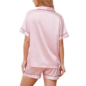 Conjunto de Pijama Corto de Algodón para Mujer, Transpirable, Suave, de Alta Calidad, con Cintura Elástica, para Primavera - Product Image 2