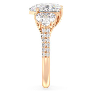 Bague de fiançailles REYES en argent sterling 925 avec moissanite étincelante en forme de cœur de 4,20 carats, bijoux fins pour elle, prix de gros - Product Image 5