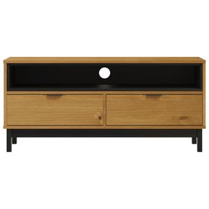 Legno massello pino TV Stand FLAM dimensioni modello 43.3 "x 15.7" x 19.7" - Product Image 5