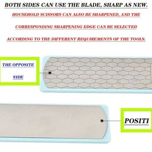 Piedra de afilar de doble cara con diamante para cuchillos de cocina 400 # /1000 #   Afiladores de cuchillos con base antideslizante de grano grueso y fino - Product Image 5