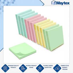 Bloc de Notas Reposicionables de Calidad Estándar en Color Pastel, Disponible en Grandes Cantidades, 100 Hojas de 75x75mm para el Hogar, la Oficina y Material Escolar - Product Image 3