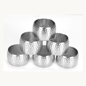Nouvel Arrivage – Anneau de Serviette en Métal Martelé Élégant, Personnalisable, pour Table de Dîner de Luxe – Fournisseur en Gros - Product Image 1