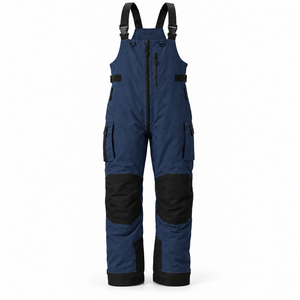 Salopette de travail utilitaire pour hommes avec fermeture éclair frontale, poches cargo sur les cuisses et genouillères renforcées – Idéale pour atelier et menuisier - Product Image 3