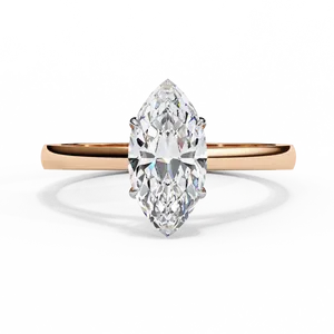 Cathedral Marquise Lab Grown Diamond Solitaire <b>Ring</b> 1ct <b>Split</b> Shoulder Band Four Prong Head Custom Gold Color Wholesale Jewelry - Product Image 6