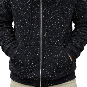 Suéter de Diseño Personalizado de Alta Calidad, Corte Regular, con Bolsillo, Adornado con Pedrería, Invernal, 100% Algodón, Transpirable, de Secado Rápido y Ecológico - Product Image 3
