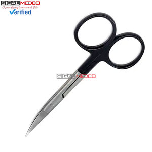 Tijeras Micro Iris de Doble Curvatura TC de Alta Calidad, Rectas y Curvas, de Acero Inoxidable, con Hojas Afiladas, Instrumento Quirúrgico de Precisión - Product Image 6