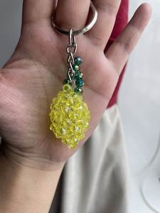 Decorative Floral Beaded Embroidery <b>Keychain</b> Handmade Classic Eco-Friendly MD HANDICRAFTS Exclusive Model MD-9977 <b>Customized</b> - Product Image 1
