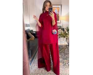 Vestidos Tradicionales Farshi Shalwar Qameez, Vestido de Fiesta Completamente Cosido, Vestidos Casuales para Mujer, Más Vendidos - Product Image 3