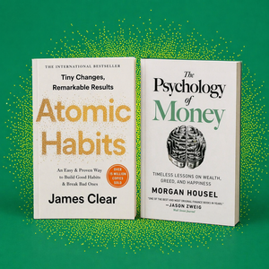Hábitos Atómicos de James Clear y Psicología del Dinero, impresión personalizada al por mayor, stock disponible - Product Image 1