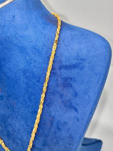 Cadena BaRFI FANCY de oro macizo de 22 quilates para hombres y mujeres, collar de eslabones de oro amarillo auténtico, joyería fina de uso diario, regalo unisex - Product Image 3