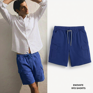 Pantalones Cortos Bermuda de Lona Casuales para Hombre, Tejidos, Cintura Media, Estilo Cargo 01 - Product Image 4