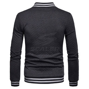 OEM Custom Made High Quality Men Winter Varsity Jacket <b>Fleece</b> Fabric Stand Front Breathable Windproof for Long Lasting Use - Product Image 2