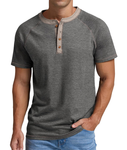 Camiseta de Hombre, Nuevo Estilo, Transpirable, Mezcla de Algodón y Poliéster, Corte Moderno, Ropa Deportiva Informal, Moda de Verano, Fabricante - Product Image 1
