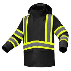 Parium Industry Custom <b>Men</b> Safety ANSI/EN ISO 20471 CLASS 1 Waterproof <b>Reflective</b> Visibility Winter Padding <b>Jacket</b> Customized - Product Image 6