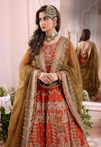 Traje de Novia Indio-Pakistaní de Diseño con Bordado, Maxi Lahenga Choli de 3 Piezas, Trajes de Boda de Diseñador para Fiestas - Product Image 2