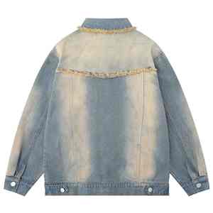 Conjuntos de Chaqueta y Jeans de Mezclilla para Hombre de Alta Calidad, Ropa Personalizada para Hombre, Estilo Urbano, Chaqueta de Mezclilla de Alta Calidad para Hombre - Product Image 5