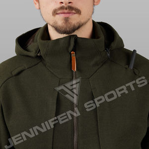 Ropa de Caza de Invierno para Exteriores, Chaqueta Ligera de Plumón, 100% Lana, con Capucha, Chaqueta de Caza Resistente al Viento - Product Image 2