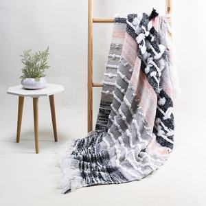 Premium Quality Handmade Cotton Knitted Throw Breathable Blanket for Home Use Warm Summer <b>Bed</b> Sofa Travel Blanket - Product Image 5