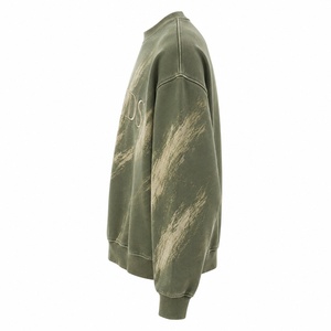 Sudadera de cuello redondo, corte regular, con estampado de letras, 100% algodón, informal, jersey de punto para otoño, sudadera con capucha para hombre - Product Image 4
