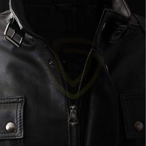 Chaqueta de cuero casual personalizable para hombre con tacto suave y estilo relajado, chaqueta de cuero de invierno - Product Image 3