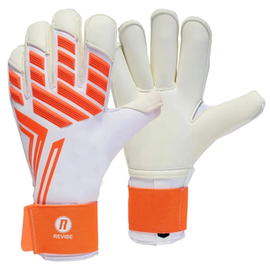 Gants de gardien de but en cuir de haute qualité avec design antidérapant et sangle de poignet réglable - Couleurs personnalisées, best-seller pour les sports - Product Image 1