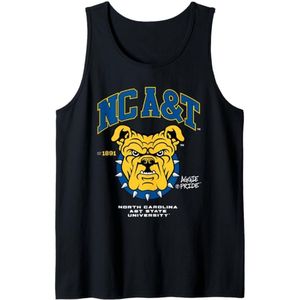 เสื้อกล้าม NC A&T นอร์ทแคโรไลนา A&T Aggies College Sports เสื้อกล้ามลำลองแขนกุดผ้าฝ้ายเสื้อกีฬาสำหรับแฟนมหาวิทยาลัย - Product Image 1