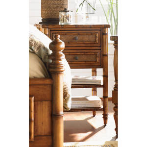 DreamCraft Estate Ginger Vietnamese Bedroom Furniture Elegant Bedside <b>Chest</b> - Product Image 3