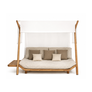 Cama de Exterior de Madera Premium con Toldo, Muebles de Lujo para Hoteles, Villas y Jardines, Fabricante de Mobiliario para Hostelería - Product Image 3