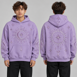Sudaderas con Pedrería a la Moda, Diseños de Ropa Personalizados, Estilo Urbano, Ropa Informal, Atuendo para Festivales, Detalles Decorativos - Product Image 3
