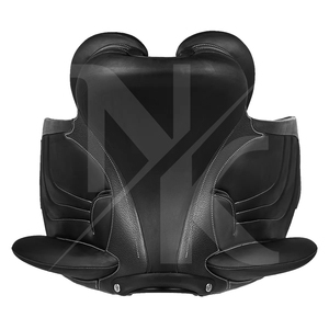 Silla de Doma Inglesa Profesional de Cuero Natural Suave y Resistente para Carreras Ecuestres, con Herrajes Niquelados de Pakistán - Product Image 6
