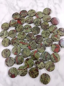 Magnifique lot de cabochons en jaspe dragon de 25 mm de diamètre, forme ronde, cabochon en forme de pièce de monnaie sang de dragon, cabochon lâche de 25 mm de diamètre, forme ronde - Product Image 6