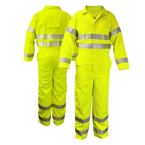 Overol de Seguridad de Alta Visibilidad Premium con Cinta Reflectante, Overol de Seguridad Multibolsillos, Overol de Seguridad Industrial, Ropa de Trabajo - Product Image 4