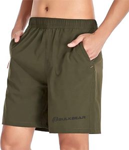 <b>Men's</b> Fitness <b>Shorts</b> Sport Quick Dry Workout Running or Casual Training <b>Shorts</b> With Zipper Pocket - Product Image 3