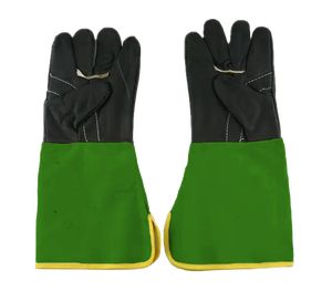 Guantes de Soldadura TIG de Cuero Reforzado Certificado, Protección para Manos y Brazos en la Construcción Industrial, Forro de Algodón - Product Image 6