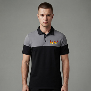 เสื้อโปโลคุณภาพสูง ผ้าถักเนื้อแน่น ทรงเข้ารูป เหมาะสำหรับตีกอล์ฟ ปักโลโก้ได้ตามต้องการ สไตล์สตรีทแวร์ สวมใส่สบาย ระบายอากาศได้ดี - Product Image 1