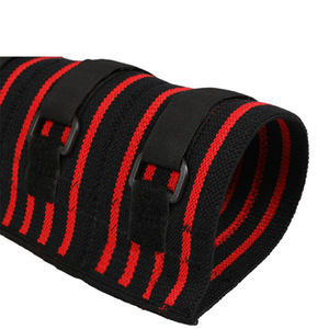 New Style Elastic Bandage Knee Wraps Deep Squats Weightlifting Compression Knee Stripes Knee Wraps with <b>Strap</b> - Product Image 4