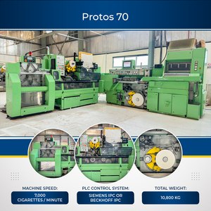 Machine de fabrication de cigarettes électrique à grande vitesse Protos 70 7000 cigarettes par minute à vendre - Product Image 2