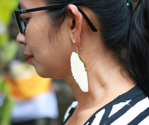 Eco Bone <b>Earrings</b> Sustainable Natural Material - Product Image 6