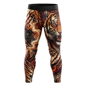 Leggings de sport sans couture pour hommes, pantalons de yoga, leggings de compression pour le contrôle du ventre, collants de fitness pour hommes - Product Image 1